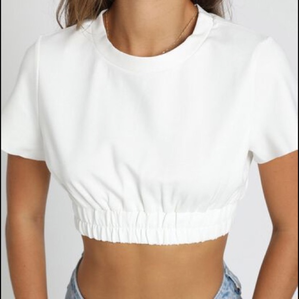 Princess Polly cropped tee